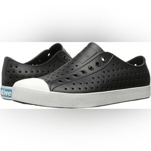 Native Shoes Jefferson Slip-On Sneakers Men’s Size 10 Black White Rubber